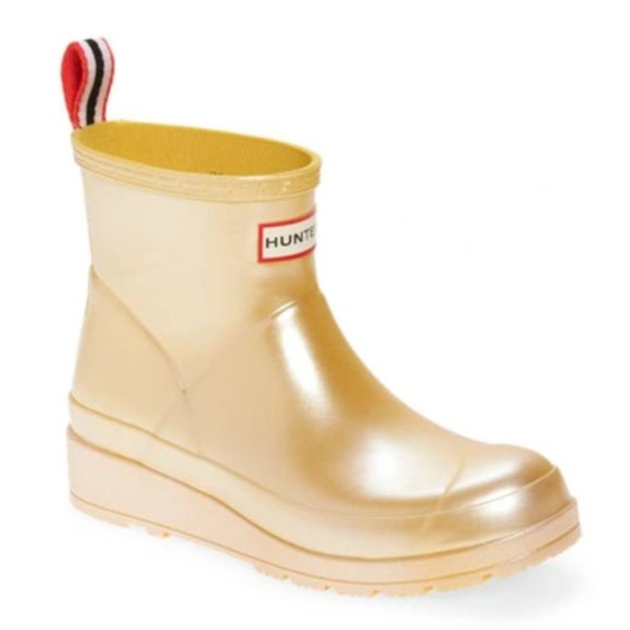 Hunter Shoes - Hunter Original Play Short Nebula Rain Boots Sunflower